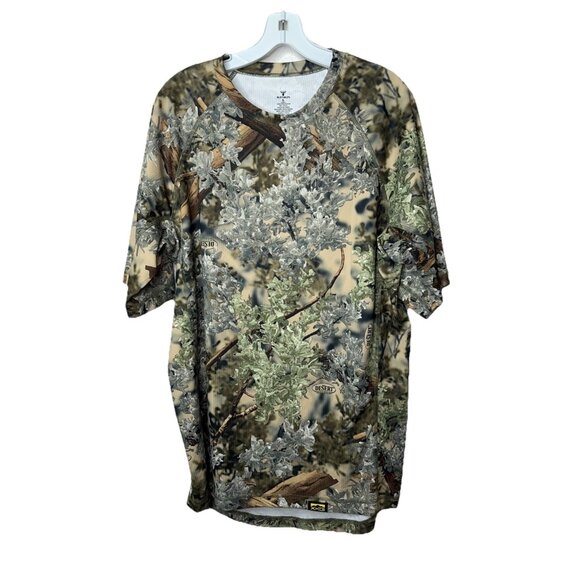 King’s Desert Shadow Men’s Large Short Sleeve Camo T Shirt Hunting Outdoor A - Picture 1 of 5